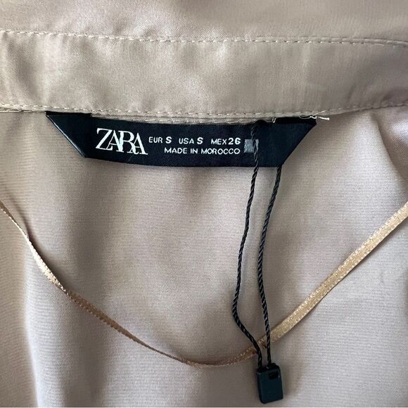 BCBGMAXAZRIA Blush Draped Sleeveless Blouse Size S - Picture 6 of 6